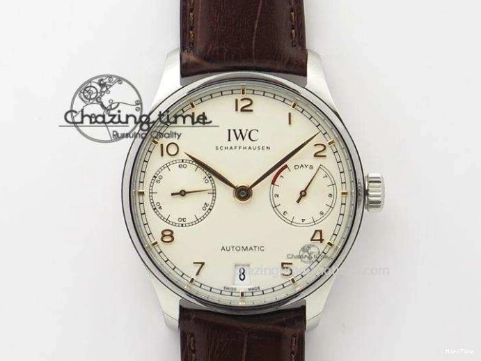 MIROTIME 0518 UrbanStyle Portuguese Tourbillon Power Reserve Moonphase SS White Dial On Black Leather Strap 7318